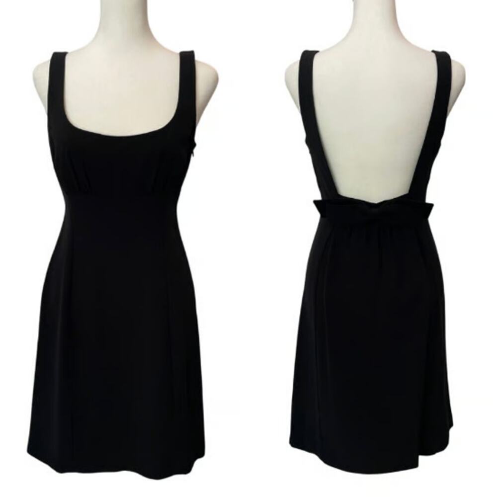 Trina Turk Open Back Bow Detail 4 LBD USA Wedding Guest Date Night Chic Feminine